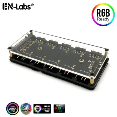 aRGB xab, bo‘lg‘ich, hub, kulerlar uchun, 3 pin 1