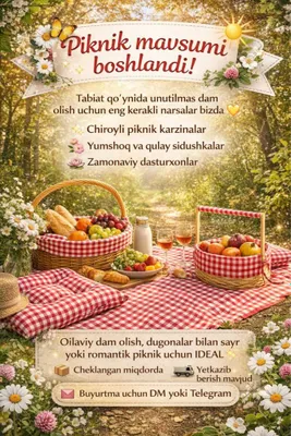 Pikniklar mavsumi boshlandi 1