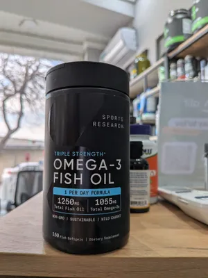 Sports Research Omega-3 Fish Oil Triple Strength 150 капсул