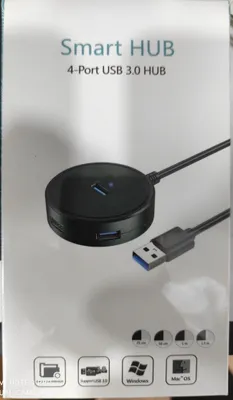 Type - c hub, usb 3.0 / 4 port, kabel 1,20 1