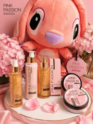 Подарочный бокс Pink Passion, белорусская косметика+Стич в подарок 1
