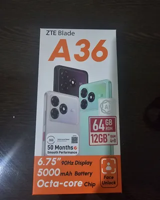 ZTE Blade A36 64GB ROM 12GB*RAM 4+8 1