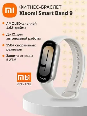 Xiaomi Mi Smart Band 9 fitnes-bilaguzugi (global versiya, kulrang) 1