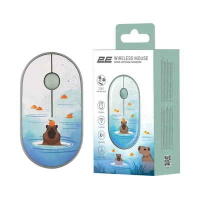 2E MF300 Silent WL BT Capybara: TANGERINE sichqonchasi 1