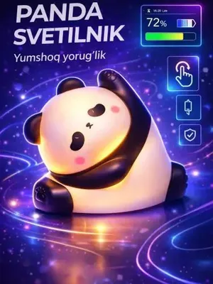 Yoqimli Panda svetilnik —