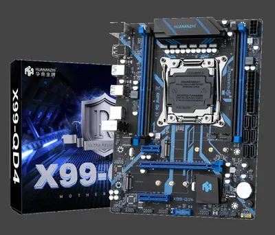 Материнская плата X99 QD4 Huananzhi + E5 2673V4 1