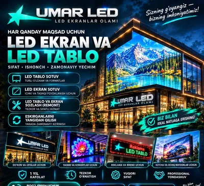 Led Tablo VA Led Ekran Sotiladi — Ta’mirlash, SozLash LED TAB 1