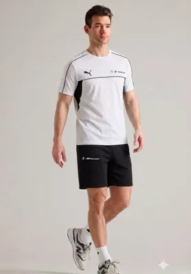 BMW Puma kuzgi sport futbolkasi va shortigi 1