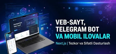 Создание веб-сайтов, Telegram-ботов, мобильных приложений и программ 1