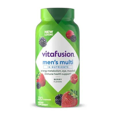 Erkaklar uchun Vitafusion Men's Multivitamin Gummies vitaminlari, 220 dona, Amerika 1