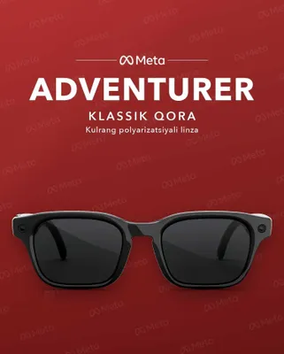 Meta Glasses Adventurer Classic Black, polyarizatsiya — original 1
