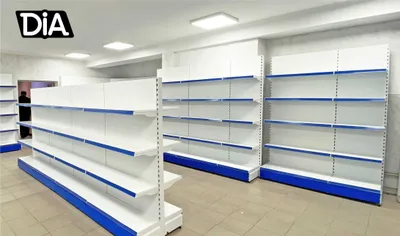 Торговый металлический стеллаж 1