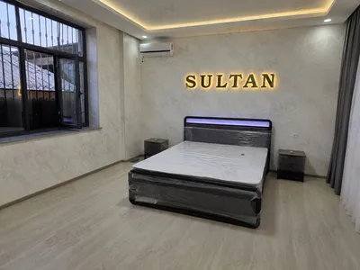 Двуспальная кровать SULTAN, кровать в стиле лофт, матрас, металлический каркас 1