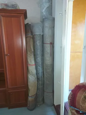 Uy uchun gilamlar. Yuvilgan va qadoqlangan