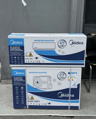 Midea 12 konditsioneri, inverterli/invertersiz, chegirma, yetkazib berish, o‘rnatish