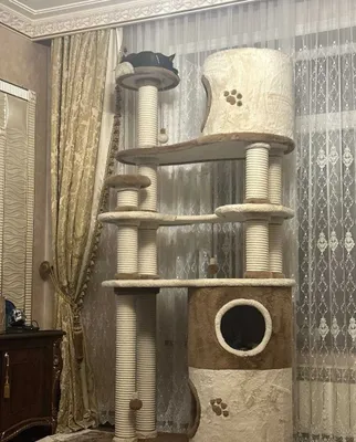 Домик для кошки 3х-уровневый Б/у