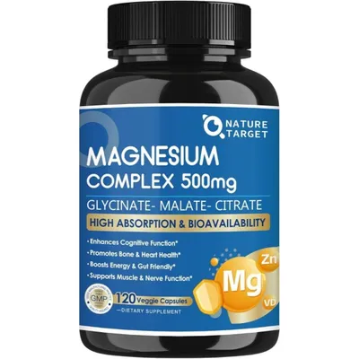 Magnesium Complex 500mg Магниевый комплекс - глицинат малат цитрат 1