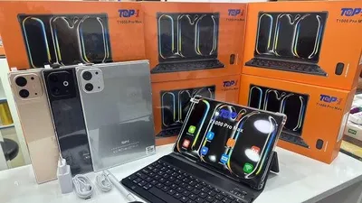 Продаётся планшет T1000 Pro Max, 512 ГБ, золотого цвета 1