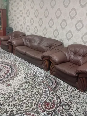 диван из натуральной кожи