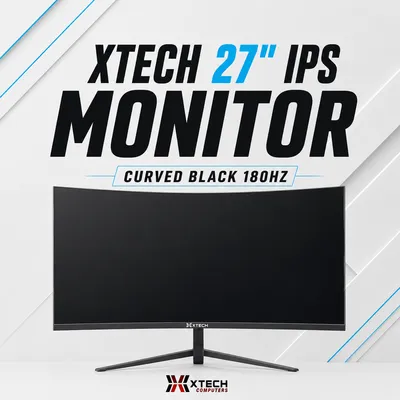 Монитор XTECH 27'' IPS 180Hz (Curved) BLACK 1