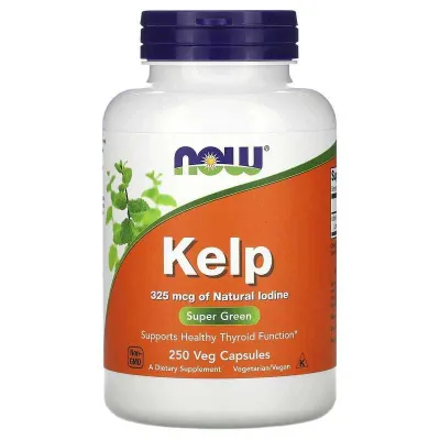 Amerikadan kelgan 325 mkg kelp, 250 ta o‘simlik kapsulasi (vegan, halol) 1