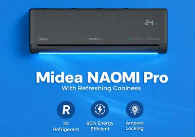 MIDEA konditsioneri, Naomi Pro modeli — 12 000 BTU / Inverter / Mavjud 1