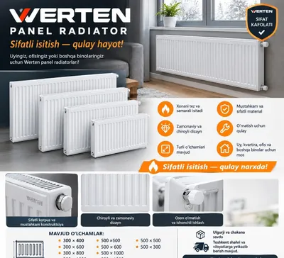 Panelniy radiator Sifatli va zamona