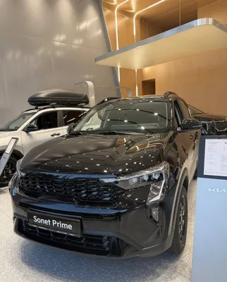 Новый Kia Sonet Prime, чёрный 1