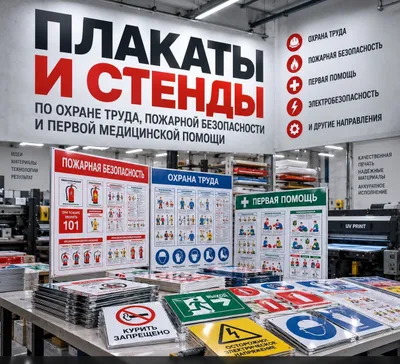 Плакаты и стенды по охране труда и пожарной безопасности 1
