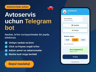 Telegram-бот и запись для клиентов автосервиса