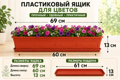 Ящик с поддоном для цветов. Доставка по линии метро. 1