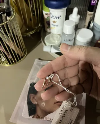 Продам серебряные серьги с позолотой 1