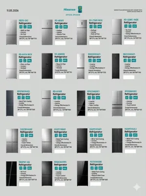 Холодильник Hisense, инверторный, Defrost, No Frost, от 200 до 600 литров