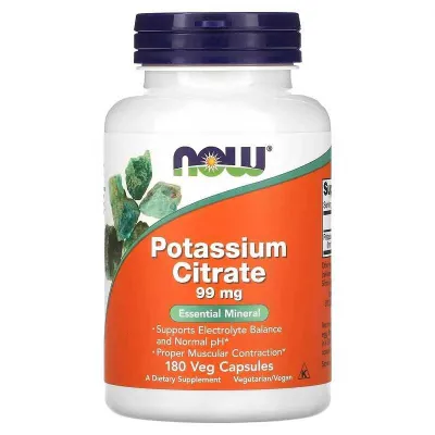 NOW Foods Kaliy sitrati, kaliy glyukonati Gluconate 1