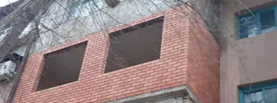 Кладка балкон Balkonga ğisht teramiz демонтаж стены 1
