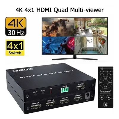 Переключатель HDMI - HDSW 4x1MV (1080P, Multi Viewer) 1