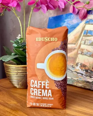 Eduscho Caffe Crema кофе в зернах 1 кг 1
