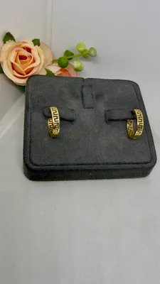 Серьги Versace, проба 585