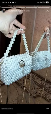 Изысканно сплетённая сумка из бисера 1