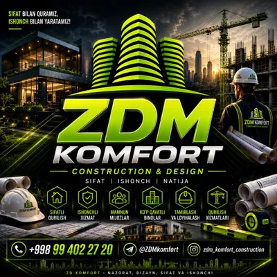 ZDM KOMFORT construction фирма предлагает вам услуги 1