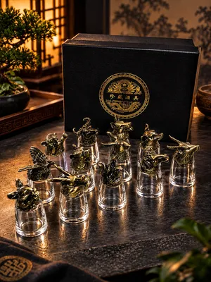 ZODIAC shot stakanlaridan sovg‘a to‘plami. 1