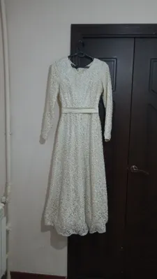 vacherniy koʻylak, oq rangda, uzun. 1