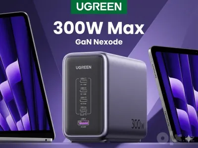 Ugreen 300W — GaN Зарядка для Ноутбуков и Смартфon 1