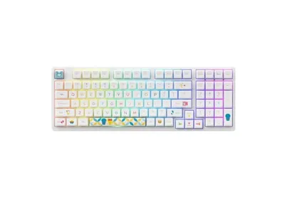 } Akko 3098B Doraemon Rainbow CS Jelly Pink RGB klaviaturasi 1