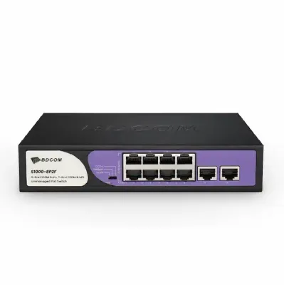 BDCOM S1000-8P2F — 8 portli PoE kommutator