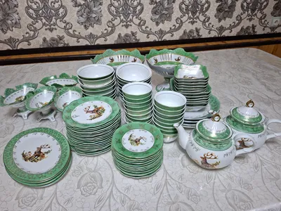Элитный чешский фарфоровый сервиз 1