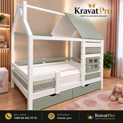 Bolalar uchun uycha-karavot 1
