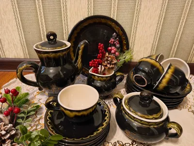 Винтажный чайный сервиз ЗиК Конаково (СССР). Частичный комплект 1
