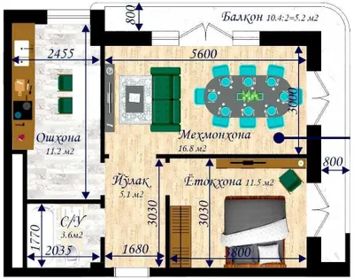 2 хонали уй сотилади. Iskander Buildings, 14 микрорайон 1
