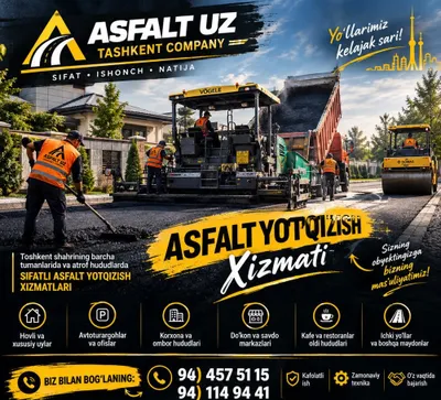 Asfalt ishlari асфалт хизмати asfalt yotqizish asfalt xizmat 1